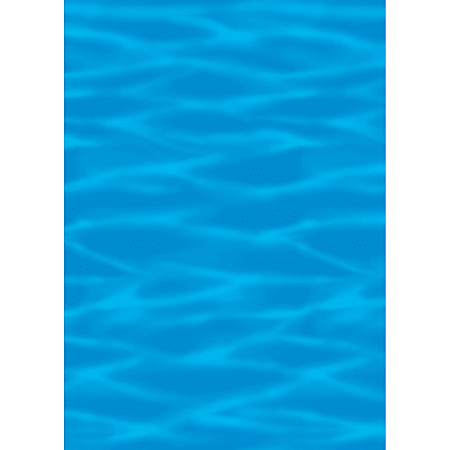 Amscan Summer Luau Ocean Blue Scene Setter Room Roll, 48" x 480", Blue