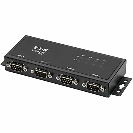 Eaton Tripp Lite Series 4-Port RS-422/RS-485 USB to Serial FTDI Adapter with COM Retention (USB-B to DB9 F/M) - External - USB Type B - PC, Mac, Linux - 4 x Number of Serial Ports External