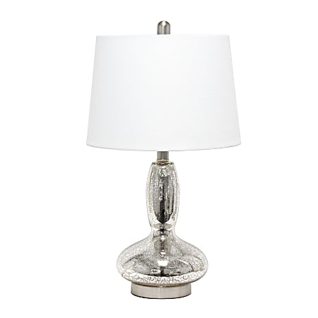 Lalia Home Glass Dollop Table Lamp, 23-1/2&quot;H, White