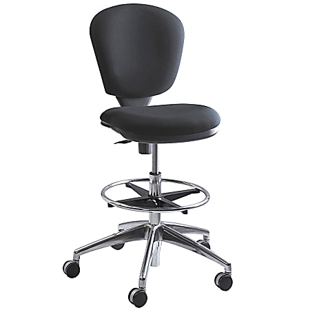 Safco® Metro™ Extended Height Chair, Chrome/Black