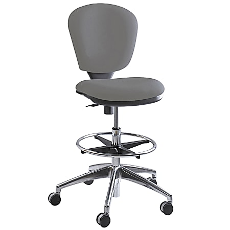 Safco® Metro™ Extended Height Chair, Chrome/Gray