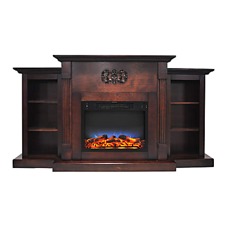 Cambridge® Sanoma Electric Fireplace With Built-In Bookshelves