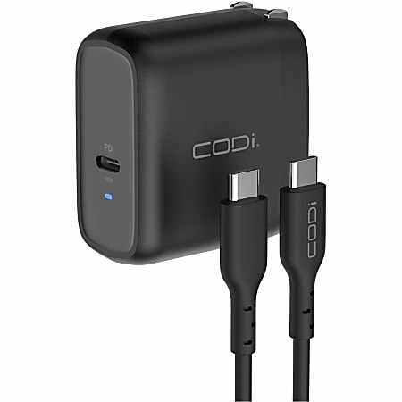 CODi 65W GaN USB-C Wall Charger - with Power Delivery and PPS Fast Charging
