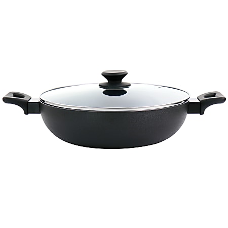Oster Ashford 5-Quart Aluminum Non-Stick Everyday Pan, Black