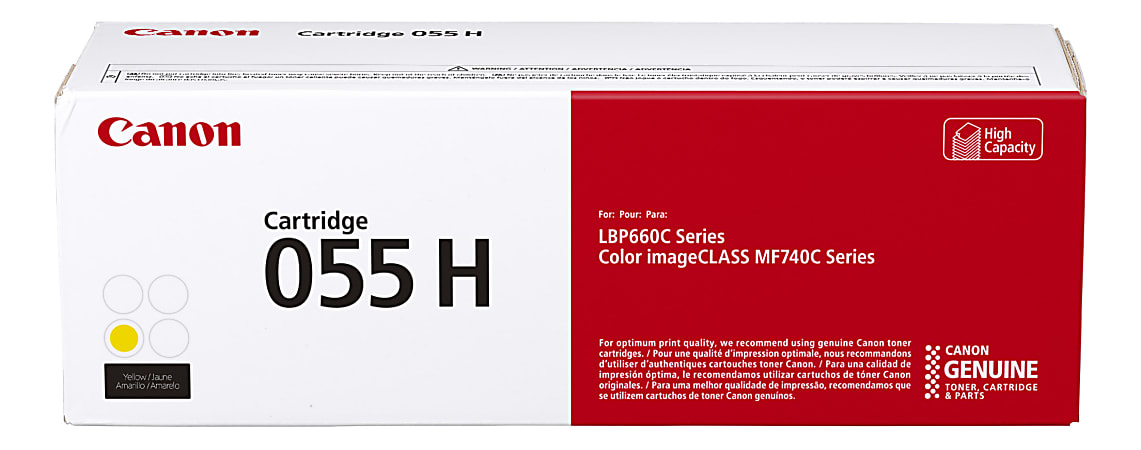 3017C001 (055H) High-Yield Toner, 5,900 Page-Yield, Yellow