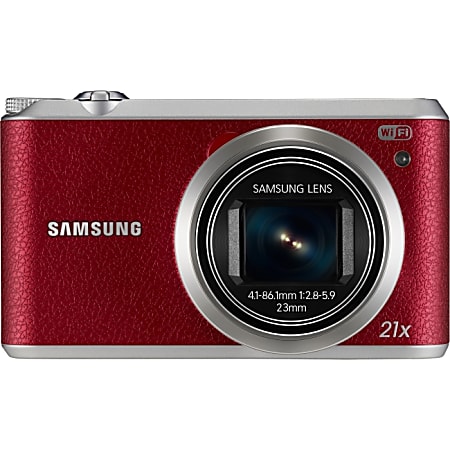 Samsung WB350F 16.3 Megapixel Compact Camera - Red