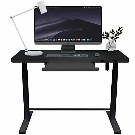Rise Up® Electric 46"W Standing Computer Desk, Black