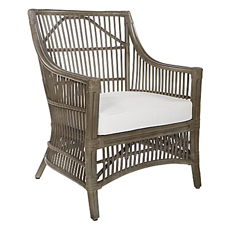Office Star™ Maui Chair, Cream/Gray Wash