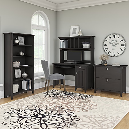 Office Depot, Black Bookcase With File Cabinet