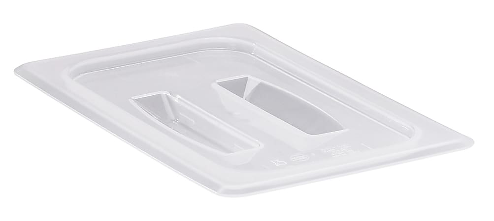 Cambro Translucent 1/4 Food Pan Lids With Handles,
