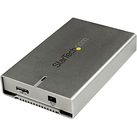 StarTech.com 2.5" Aluminum USB 3.0 SATA III Hard Drive Enclosure w/ UASP - SSD/HDD Height up to 12.5mm