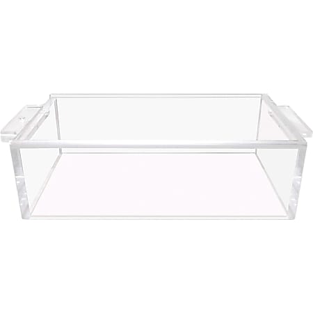 Nadex Coins Acrylic 1 Compartment Currency Box, 1 Bill, Acrylic, Clear, 3.5"H x 7.5"W x 14.5"D