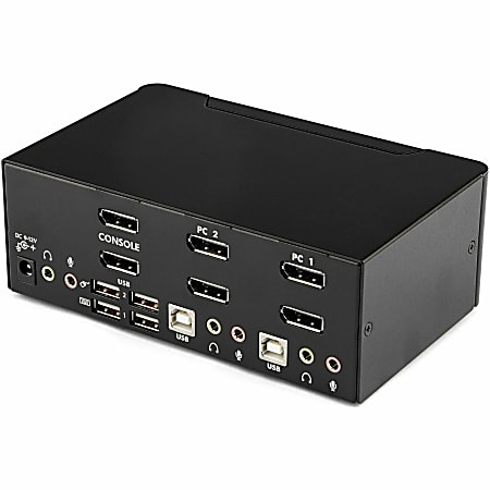 StarTech.com 2ポートDisplayPortデュアルモニター KVM StarTech.com 2 Port DisplayPort Dual Monitor KVM Switch