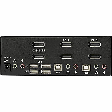 StarTech.com 2 Port DisplayPort Dual Monitor KVM Switch