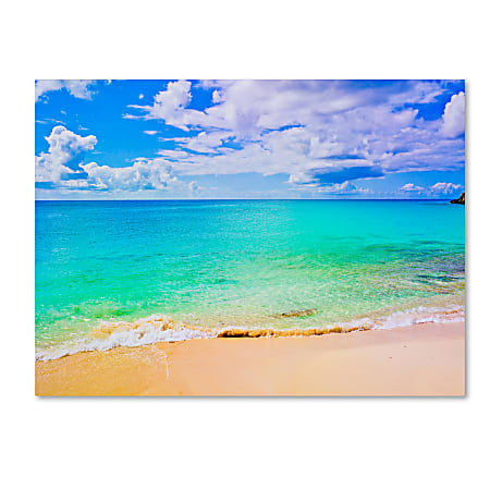 Trademark Global Maho Beach Gallery-Wrapped Canvas Print By Preston, 24"H x 32"W