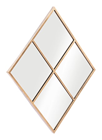 Zuo Modern Meo Mirror, 40-5/8"H x 31-5/16"W x 1-5/8"D, Gold