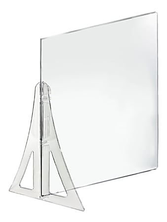 Azar Displays Cashier Shields, 18" x 24", Clear, Set Of 2 Shields
