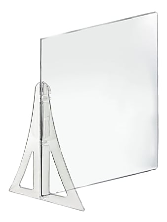 Azar Displays Cashier Shields, 20" x 26", Clear, Set Of 2 Shields