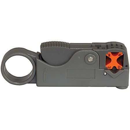 Vericom Professional Coaxial Cable Stripping Tool, 1” x 9-1/2”, Gray/Orange