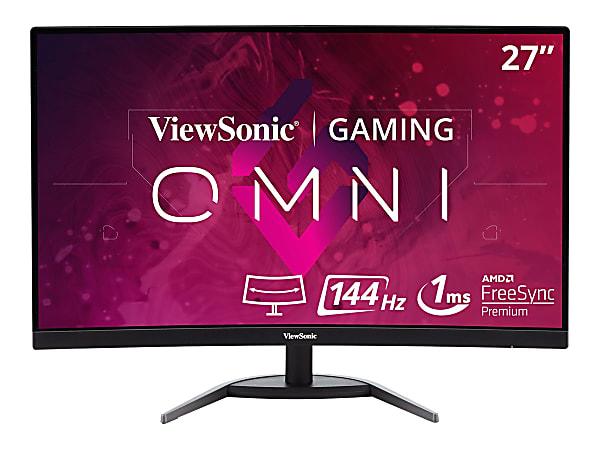 ViewSonic® VX2768-2KPC-MHD 27" WQHD LED LCD Curved Gaming Monitor, FreeSync Premium