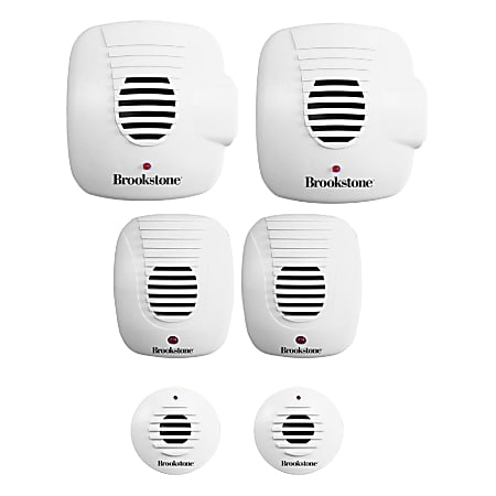 Brookstone® Multi-Room Ultrasonic Pest Repeller Systems, 14 Oz, White, Pack Of 6 Systems