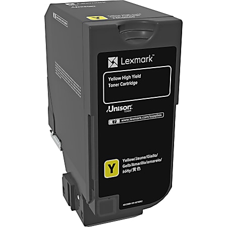 Lexmark Original Toner Cartridge - Laser - High Yield - 12000 Pages - Yellow