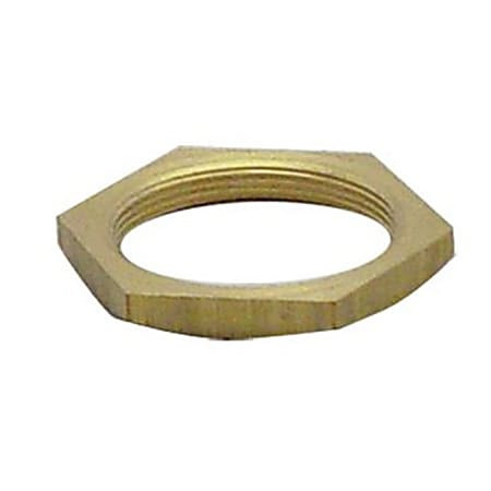 T&S Brass Body Bottom Lock Nut, 1-1/2", 1-1/4-24 UNS Female Threading