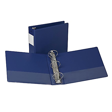 Samsill® Antimicrobial 3-Ring Binder, 3" Round Rings, Blue