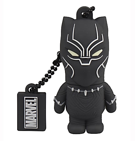 Tribe Avengers Black Panther USB Flash Drive, 16GB, Black, FD016506