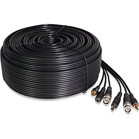 Zmodo 130 ft AWG22 Premade Siamese Video + Power + Audio Cable