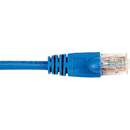 Black Box CAT6 Value Line Patch Cable, Stranded, Blue, 10-ft. (3.0-m) - 10 ft Category 6 Network Cable for Network Device - First End: 1 x RJ-45 Male Network - Second End: 1 x RJ-45 Male Network - Patch Cable - Gold Plated Contact - Blue