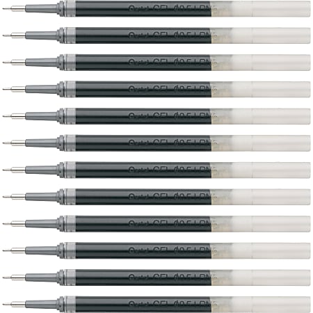 EnerGel Liquid Gel Pen Refill - 0.50 mm, Fine Point - Black Ink - Smudge Proof, Smear Proof, Quick-drying Ink, Glob-free, Smooth Writing - 12 / Box