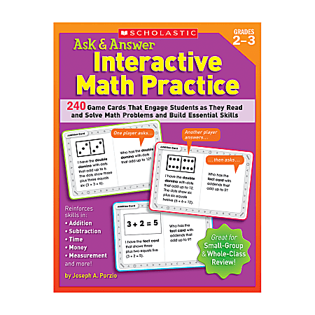 Scholastic Ask & Answer Interactive Math Practice, Grades 2-3