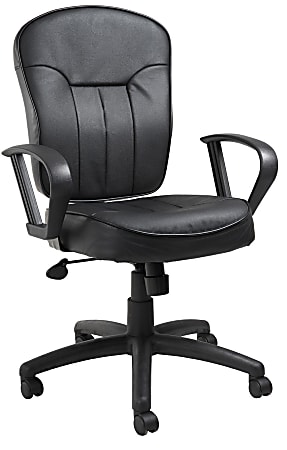 Boss Office Products Mid-Back Task Chair, Black