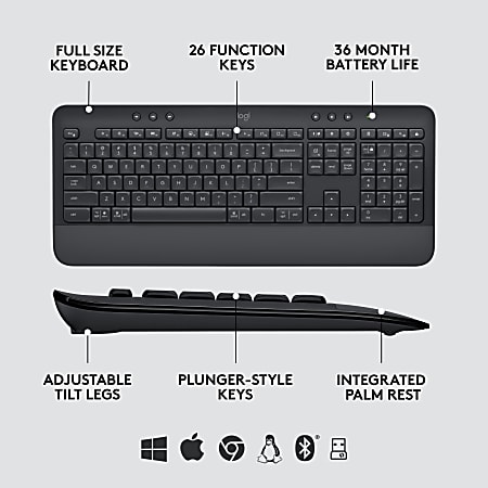 Logitech Signature MK650 Combo For Business Wireless Mouse and