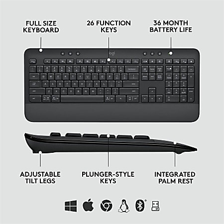 Logitech Signature MK650 Combo For Business Wireless Mouse and