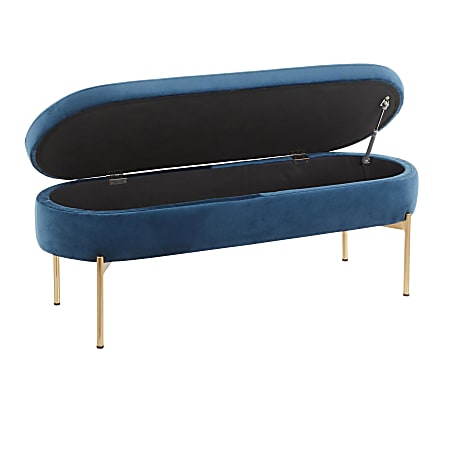 LumiSource Chloe Storage Bench - Thumbnail 2
