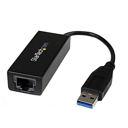 StarTech.com USB 3.0 to Gigabit Ethernet NIC Network Adapter - Add Gigabit Ethernet network connectivity to a Laptop or Desktop through a USB 3.0 port - USB 3.0 to Gigabit Ethernet - USB 3.0 Gigabit Adapter - USB 3.0 to Ethernet