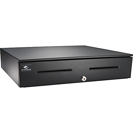 apg&reg;Heavy- Duty Point of Sale Cash Drawer | Series 4000 JB320-BL1820-C - 5 Bill - 5 Coin - 2 Media Slot - Printer Driven - Black