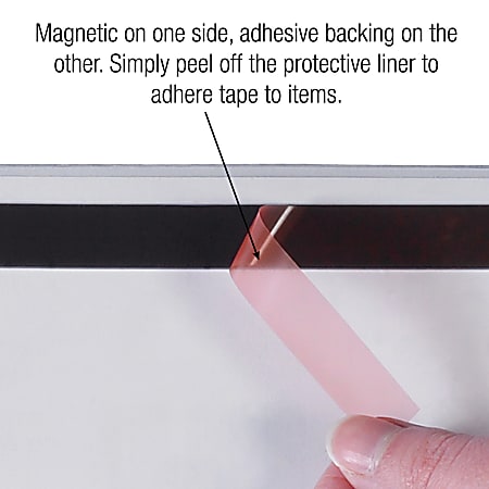 Zeus Magnetic Tape Refill 0.50 Width x 15 ft Length 1 Roll Black - Office  Depot