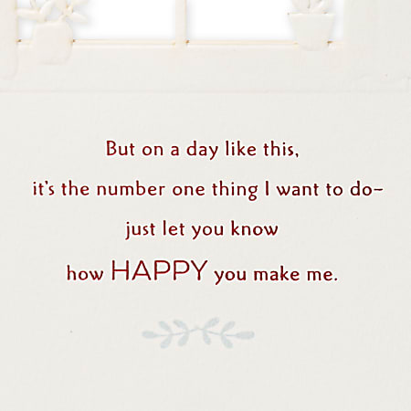 Hallmark Valentines Day Card for Wife How Happy You Make Me - Office Depot