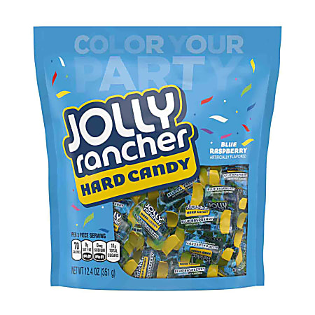 Jolly Rancher Blue Raspberry Hard Candy, 12.4 Oz, Pack Of 4 Bags