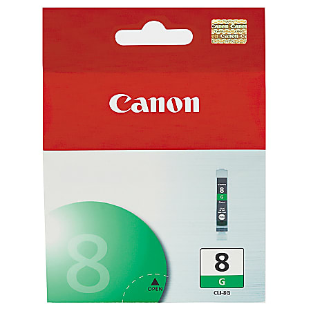 Canon® CLI-8G ChromaLife 100 Green Ink Tank, 0627B002