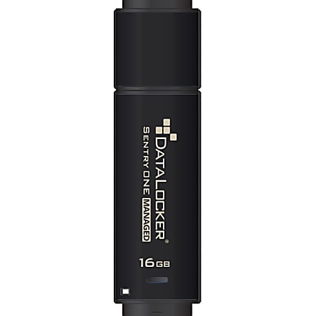 DataLocker Sentry ONE Managed Encrypted Flash Drive - 16 GB - USB 3.1 - 256-bit AES - EMS or SafeConsole Required (license sold separately) - SONE016M