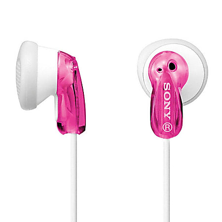 Sony® MDR-E9LP Earbuds, Pink