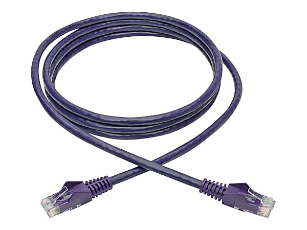 Tripp Lite® Cat6 Snagless Molded Ethernet Cable, 6', Purple