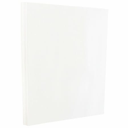 JAM Paper® 2-Sided Glossy Card Stock, White, 6" x 9", 80 Lb, Pack Of 50
