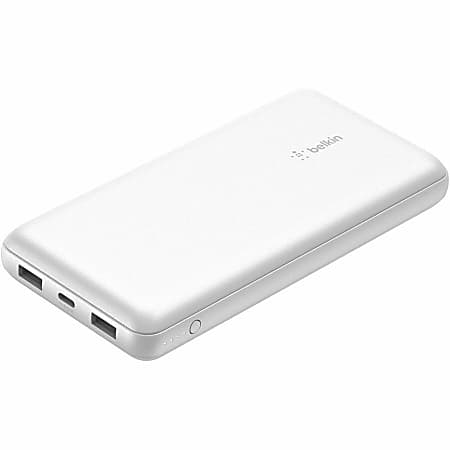 Belkin 15W 3-Port USB Power Bank, White, Total Qty 1
