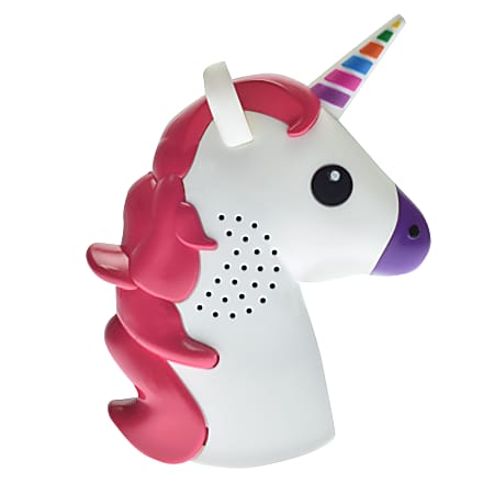 Digital Energy Unicorn Emoji Bluetooth® Speaker, White, DBS1-1020