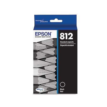 Epson® 812 DuraBrite® Ultra Black Ink Cartridge, T812120-S